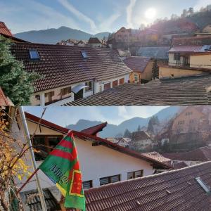 ブラショヴにあるRoca Houseの二枚の屋根の町絵 +60枚の写真