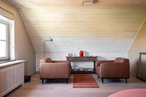 Ruang duduk di B&B De Hemelse Polder