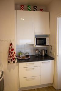 Virtuvė arba virtuvėlė apgyvendinimo įstaigoje Lainaanranta Apartment