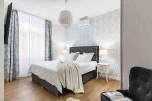 Ένα ή περισσότερα κρεβάτια σε δωμάτιο στο Charming retreat in the heart of Split