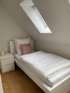 Postel nebo postele na pokoji v ubytování Ferienwohnung in Bad Bramstedt