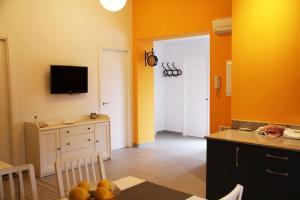 A television and/or entertainment centre at la pedrera