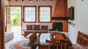 Posezení v ubytování Chalé Florestal - Tranquilidade e conforto próximo ao Horto Florestal