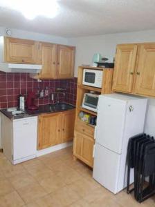 A kitchen or kitchenette at Studio 4 pers avec Balcon Alpe du Grand Serre