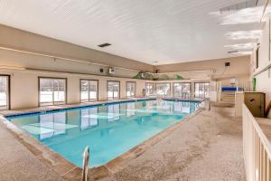 a large swimming pool in a building at Mountian View Condo Unit S303 in Dillon