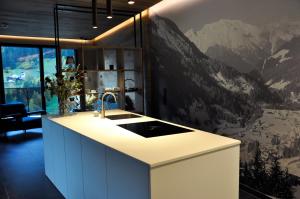 Kuchyňa alebo kuchynka v ubytovaní Alpine Penthouse in der Residenz Silvretta - Stunning & Luxurious, inclusive Silvretta Card Premium