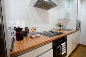Kuchyň nebo kuchyňský kout v ubytování APARTAMENTOS ARGIA 2
