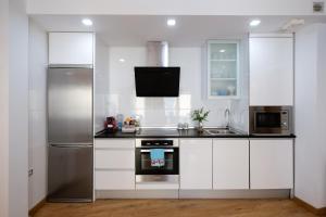 Kuchyň nebo kuchyňský kout v ubytování APARTAMENTOS ARGIA 2