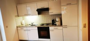 A cozinha ou cozinha compacta de Ferienwohnungen 11 und 14 im Haus Elfriede