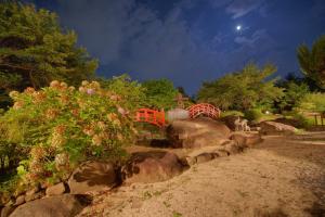 Zahrada ubytování Hotel Kaminoyu Onsen