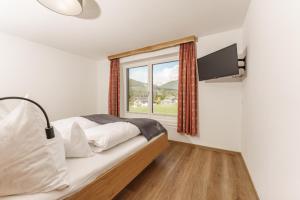Μια τηλεόραση ή/και κέντρο ψυχαγωγίας στο Deluxe Appartement Blasbichlerhof