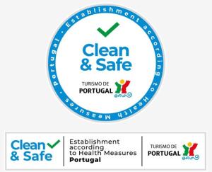 a label for a clean and safe logo at Lazy Lizard Studio in Seixal