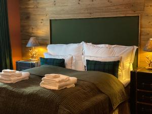 Postel nebo postele na pokoji v ubytování Chalet Bull Zermatt