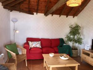 A seating area at Finca Los Llanitos