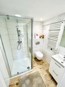 Kúpeľňa v ubytovaní Villa Dzika Plaża