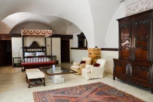 Posezení v ubytování Château de Bagnols