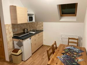 Kuchyňa alebo kuchynka v ubytovaní Šedivinské apartmány - rodinné apartmány v Orlických horách