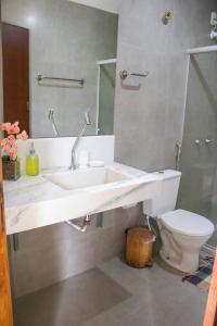Koupelna v ubytování Pousada Mangue Seco