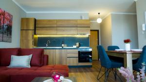 Η κουζίνα ή μικρή κουζίνα στο EKA Luxury Premium Apartment