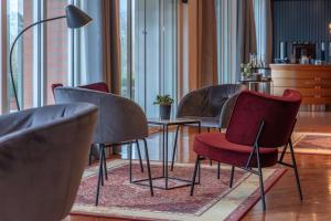 Χώρος καθιστικού στο Radisson Blu Hotel Karlsruhe