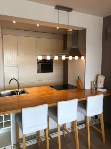 Kuhinja oz. manjša kuhinja v nastanitvi Oostduinkerke Apartments