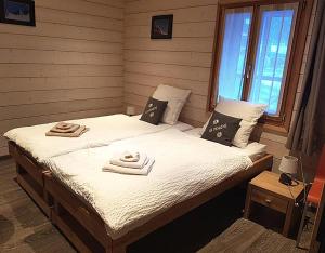 Postel nebo postele na pokoji v ubytování Bnb la Péniche