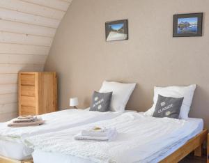 Postel nebo postele na pokoji v ubytování Bnb la Péniche