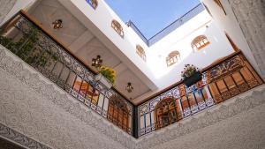 Balkón nebo terasa v ubytování Riad Dar Yassine