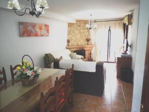 Posezení v ubytování Casa Las Truchas