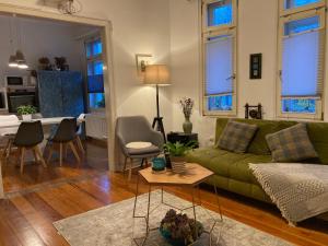 Χώρος καθιστικού στο Wohnung plus Garten in Lüneburgs Zentrum
