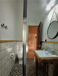 Phòng tắm tại Casa Bauda de Chiloé