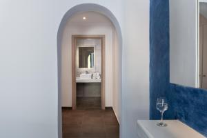 A bathroom at Rivari Santorini Hotel