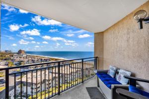 a balcony with a view of the ocean at 1BR Ocean Forest Plaza Condo w Breathtaking Views in Myrtle Beach