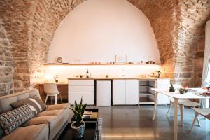 Posezení v ubytování Azamra Inn Tzfat