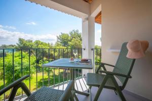 Uma varanda ou terraço em Blau Colònia Sant Jordi