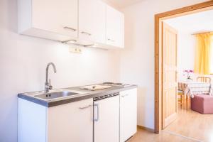 Kuchyň nebo kuchyňský kout v ubytování Lettnerhof Bnb Wohnung 2