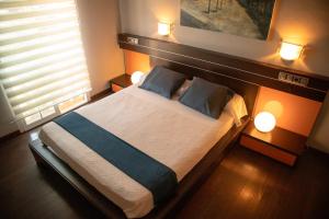 Cama o camas de una habitación en Hotel Las Navas