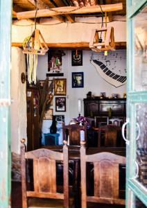 Χώρος καθιστικού στο Apapacho Hostel
