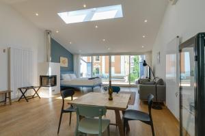 Χώρος καθιστικού στο Sonnenuhr Bolzano Apartments
