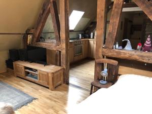 Kuchyň nebo kuchyňský kout v ubytování Haus An der Rur - 5 Apartments mitten in Monschau