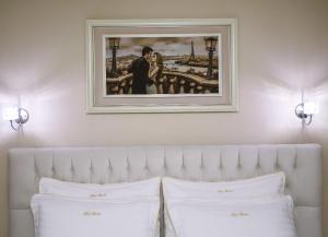 Postel nebo postele na pokoji v ubytování Christi's Hotel Borova