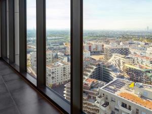 Ein allgemeiner Blick auf Wien oder ein Stadtblick von des Hotels aus