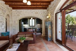 A seating area at Kalimera villas