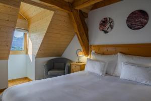 Postel nebo postele na pokoji v ubytování Les Montagnards