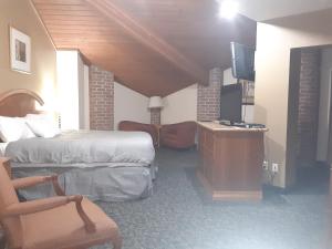 Кухня или мини-кухня в American Inn and Suites Ionia
