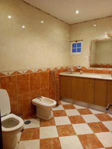 een badkamer met toilet, wastafel en bad bij Sunset View Apartment - 22 in Albufeira