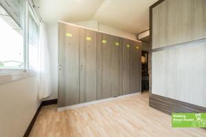a row of lockers in a room at Walking Street Hostel in Ko Lipe