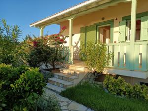 A garden outside Deep Blue-Daphne Agios Nikitas
