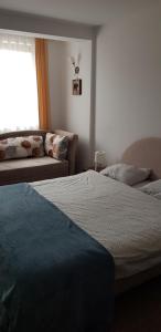 Een bed of bedden in een kamer bij Dobricin konak, Apartman 202