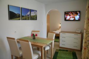TV a/nebo společenská místnost v ubytování Apartmenthaus Dornröschen
